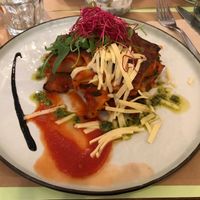 Lasaña de verduras at AMI in Brussels