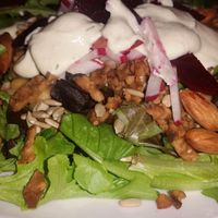 delicious salad at Violette's Vegan Organic Cafe and Juice Bar in Las Vegas