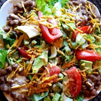 The 2nd day: Cajun Joy Salad  at Violette's Vegan Organic Cafe and Juice Bar in Las Vegas