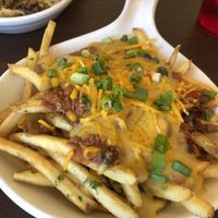Chill cheese fries  #Veganuary at Violette's Vegan Organic Cafe and Juice Bar in Las Vegas