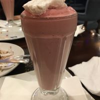 Strawberries milkshake  at Violette's Vegan Organic Cafe and Juice Bar in Las Vegas