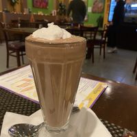 German chocolate milk shake🤤 at Violette's Vegan Organic Cafe and Juice Bar in Las Vegas