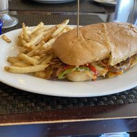 Philly cheese steak at Violette's Vegan Organic Cafe and Juice Bar in Las Vegas
