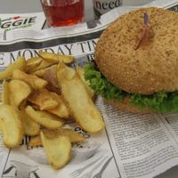 BBQ burger at I Love Veggie Burger in Vienna