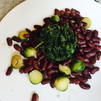 Cime di rapa e fagioli at L'Asparago in Como