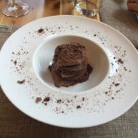 dolce al cioccolato at L'Asparago in Como