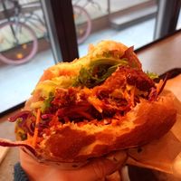 Cheeseburger at Swing Kitchen - Schottenfeldgasse in Vienna