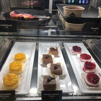 Deserts of the day. Tiramisu is amazing! at Swing Kitchen - Schottenfeldgasse in Vienna