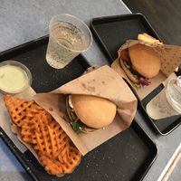 Chili and swing burger  at Swing Kitchen - Schottenfeldgasse in Vienna