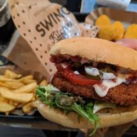 Chili burger at Swing Kitchen - Schottenfeldgasse in Vienna