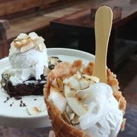 cake + cone at Tukies Coconut Shop  in Ubud