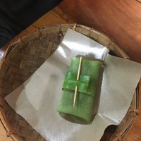 dadar - rice flour pancake - vegan at Tukies Coconut Shop  in Ubud