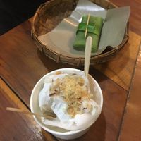 coconut ice cream for 28k at Tukies Coconut Shop  in Ubud