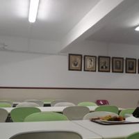 The cantine's main room at Refeitório da Sociedade Portuguesa de Naturalogia in Lisbon