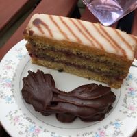 very delicious "parizsky rohlicek" and "puncovy rez"  at Cukrárna in Brno