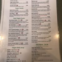 Menu at Field of Greens in Houston