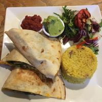 Vegan quesadilla  at The Gregson in Lancaster