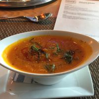 carrot soup at Moxie Kitchen and Cocktails in Jacksonville