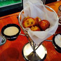 Pretzel bites served with mustard.  at Dogfish Head Brewing in Rehoboth Beach