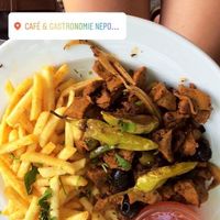 Seitan gyros - the only thing  would order there. It's delicious, the other options aren't as exciting :) at Nepomuk in Reutlingen