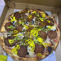 Supreme pizza! at Vannucchi Brothers in Hollywood