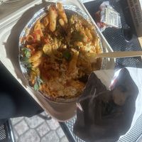 Forgot to take a photo before digging in! Sorry! Vegan baked ziti, garlic rolls and veggie soup ✨💕  at Vannucchi Brothers in Hollywood