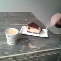 Cheesecake at Veg Teg in Prague