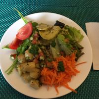 Some of the salads options at O Vegetariano Gourmet in Sao Paulo