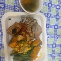 Tasty soup for free  at Rén Hé SùShí 人和素食 in Hengchun