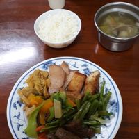 All this for about 80 NTD! at Rén Hé SùShí 人和素食 in Hengchun