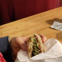 Yummy falafel Burger at Sol in Konstanz