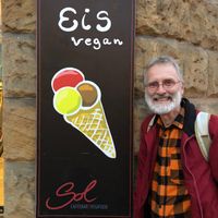 Eis sign outside front door -- German for ice cream at Sol in Konstanz