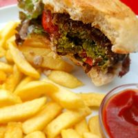 Felafel Burger at Sol in Konstanz