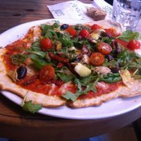 Amazing gourmet vegan pizza at Satori in Malmo