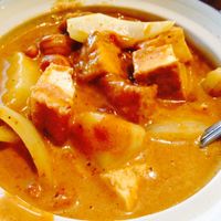 massamun curry at Basil in Charleston