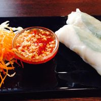 tofu basil rolls at Basil in Charleston