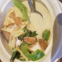 green curry tofu at Basil in Charleston