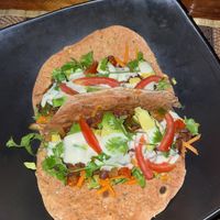 Tofu taco  at Cafe del mundo in Luang Prabang