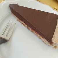 Cardamom and chocolate tart at Sali and Pistacchi in Domodossola
