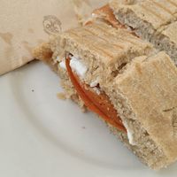 Focaccia with ham and sauerkraut at Sali and Pistacchi in Domodossola