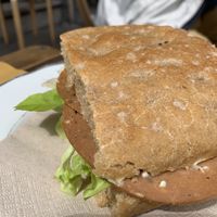 Focaccia sandwich at Sali and Pistacchi in Domodossola