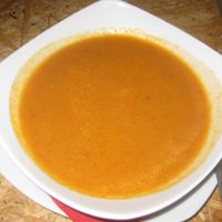 Vegetable soup (vegan) at Fresh Freaks in Brno