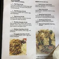 menu at Dara Thai Express in Page