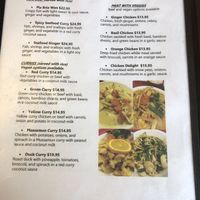 menu at Dara Thai Express in Page