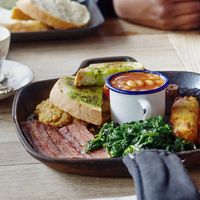 Full vegan breakfast at Roseleaf in Edinburgh