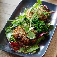 Green machine fritters at Roseleaf in Edinburgh