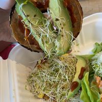 The Santi
Peanut Butter, tofu egg salad, avocado, sprouts, and Sriracha at Southern Roots Filling Station in Jacksonville