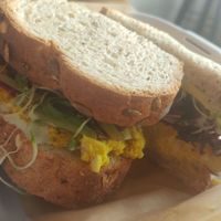 Sandwich on the go! at Southern Roots Filling Station in Jacksonville