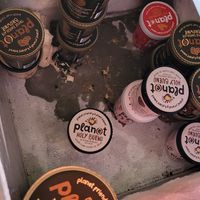 Vegan ice cream based on Greek oat milk at Andriakon in Andros