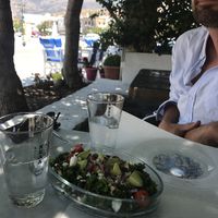 Kale salad at Andriakon in Andros